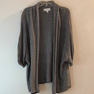 New York & Company Black and White Cardigan